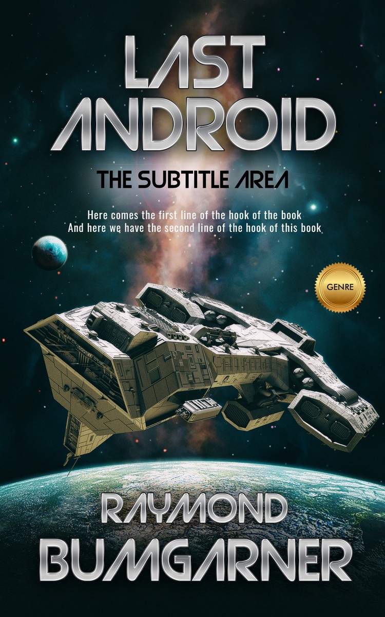 2D view of Premade Science Fiction Book Cover - Tide