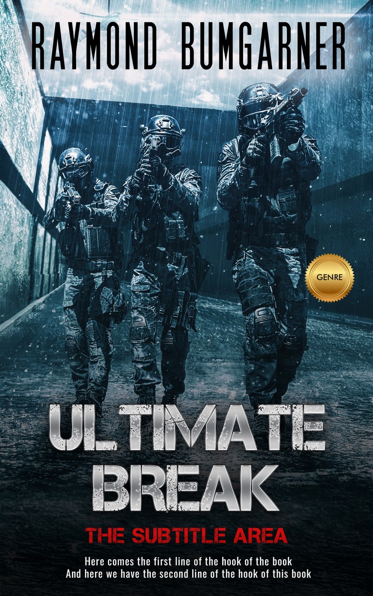 2D view of Premade Mystery & Thriller & Suspense Book Cover - Iron