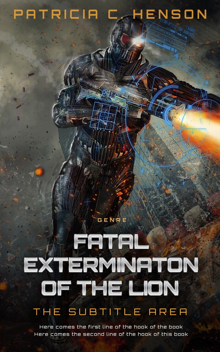 2D view of Premade Science Fiction Book Cover - Dune