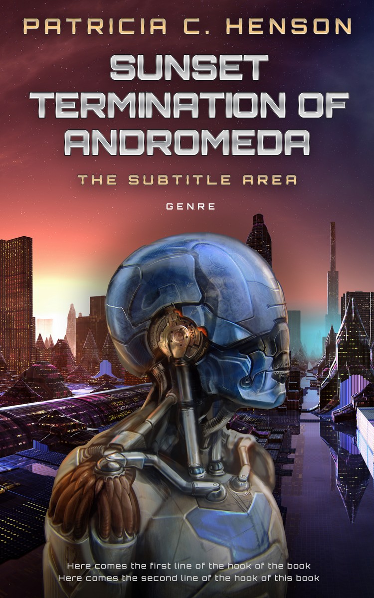 2D view of Premade Science Fiction Book Cover - Thunder