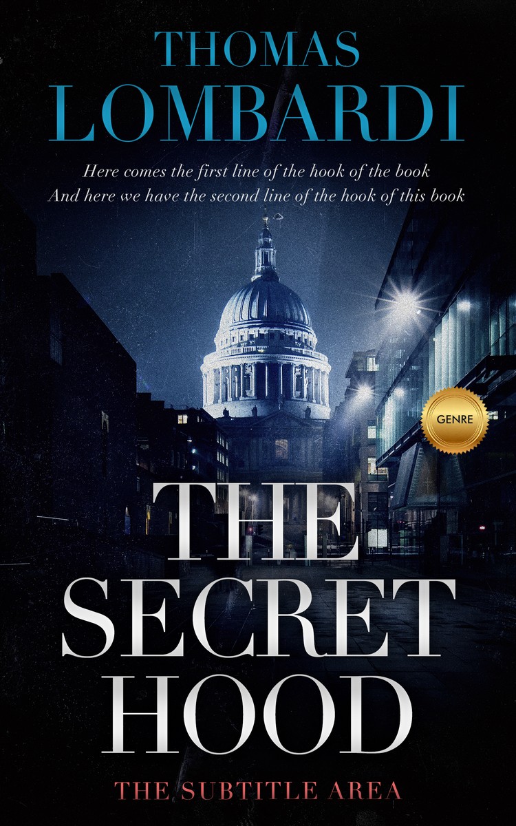 2D view of Premade Mystery & Thriller & Suspense Book Cover - Ebony