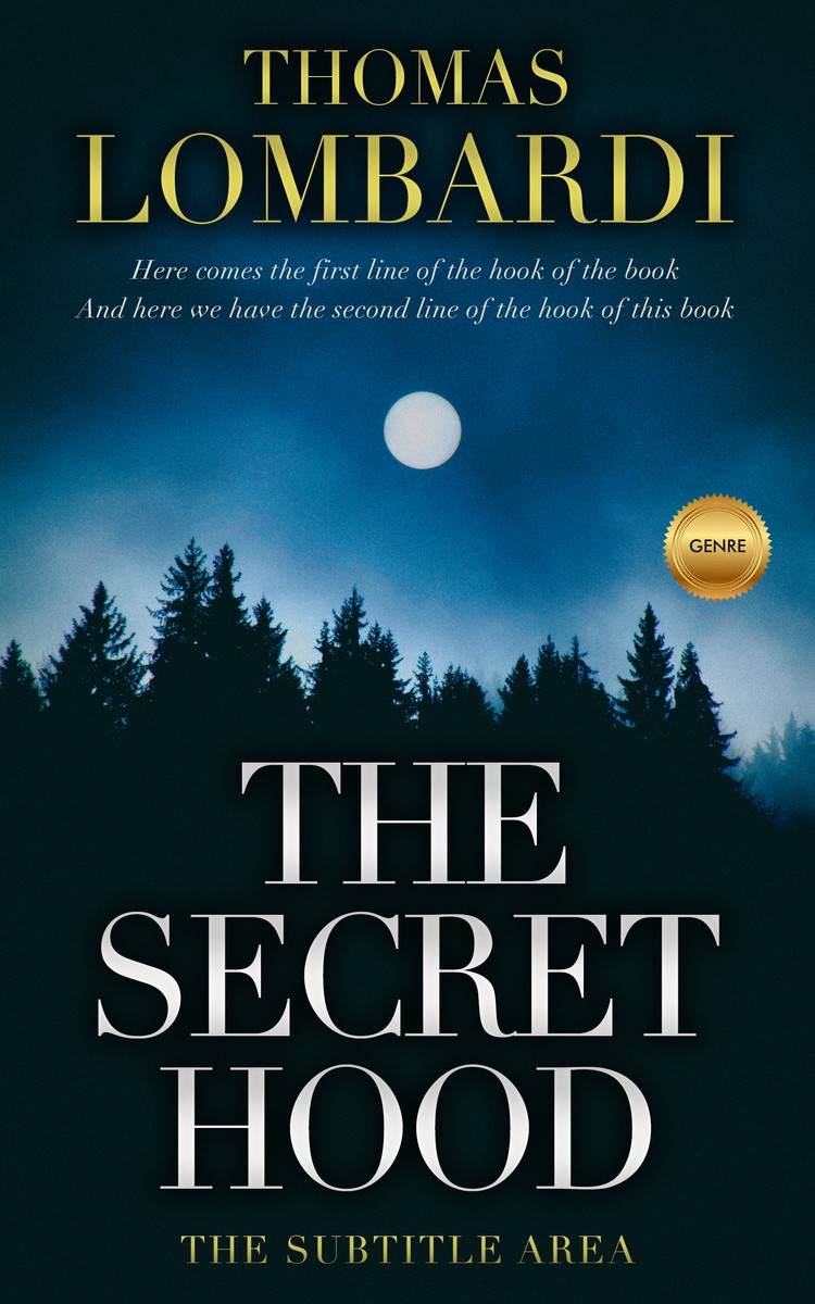 2D view of Premade Mystery & Thriller & Suspense Book Cover - Black Pearl