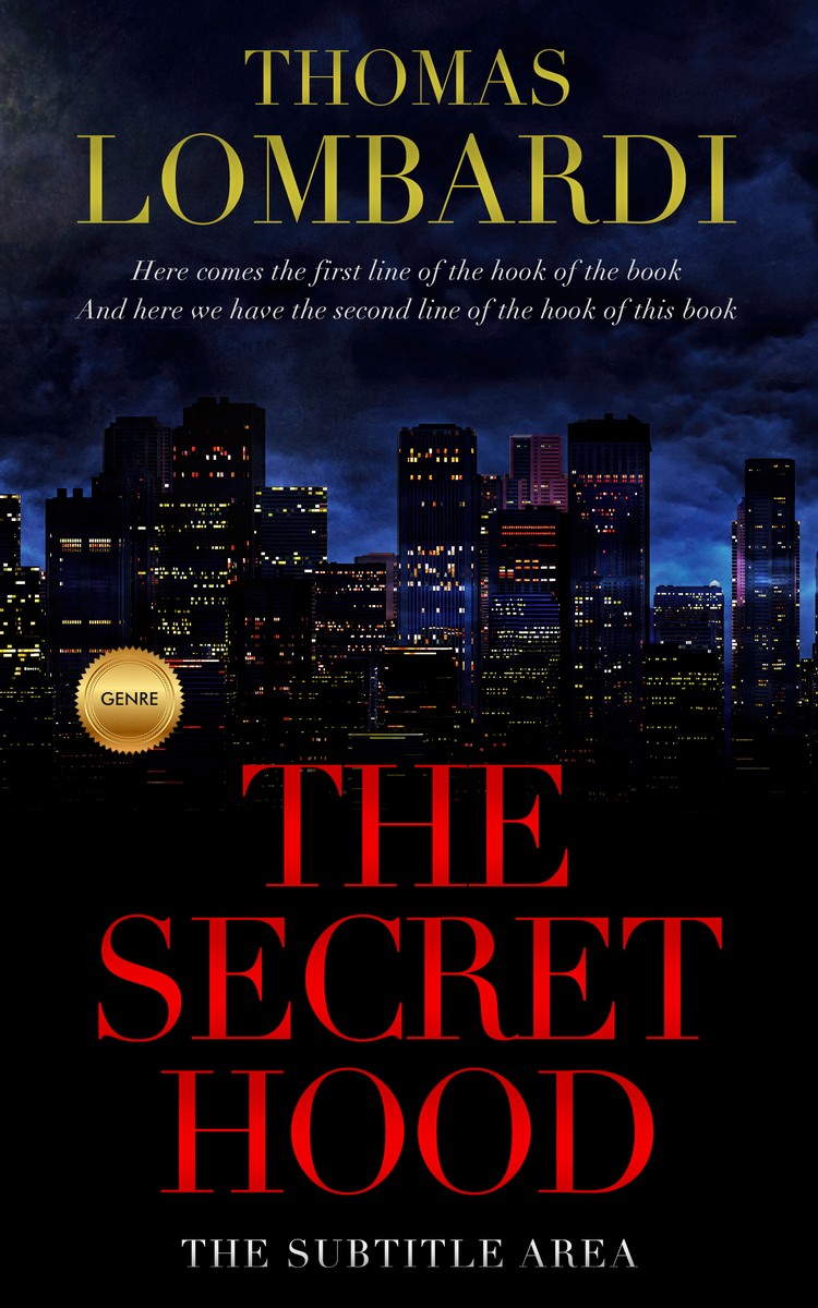 2D view of Premade Mystery & Thriller & Suspense Book Cover - Ebony