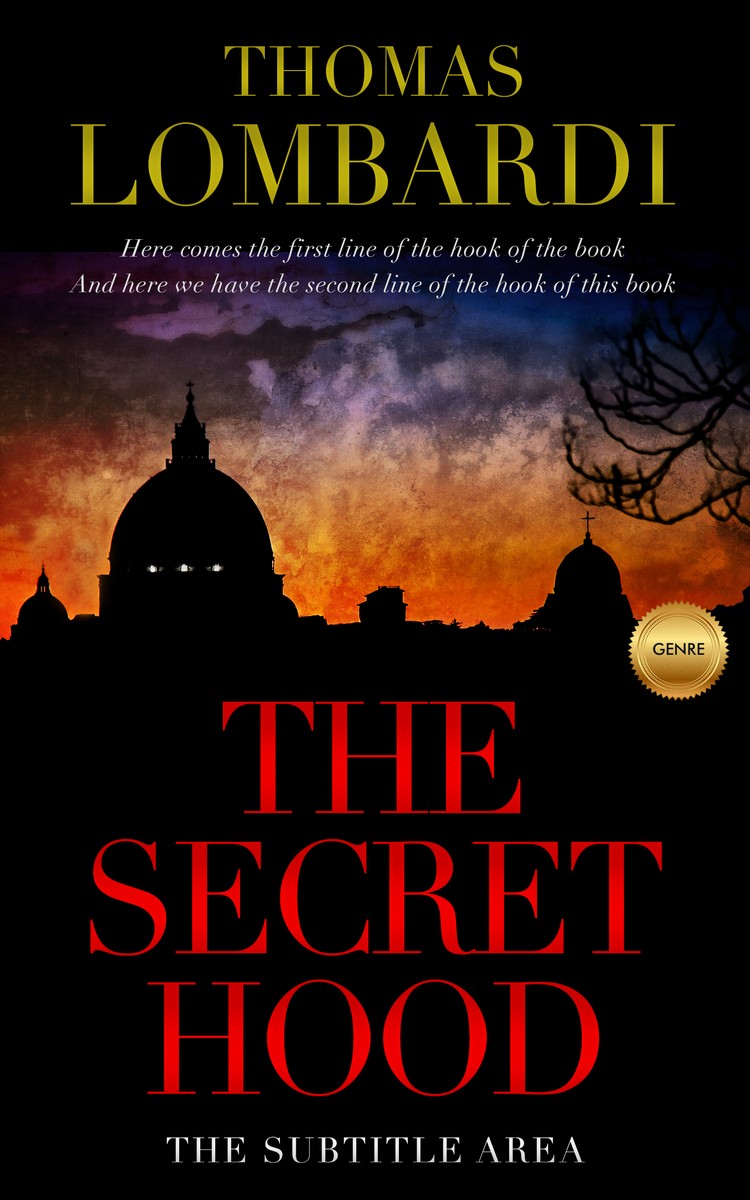 2D view of Premade Mystery & Thriller & Suspense Book Cover - Tuscany