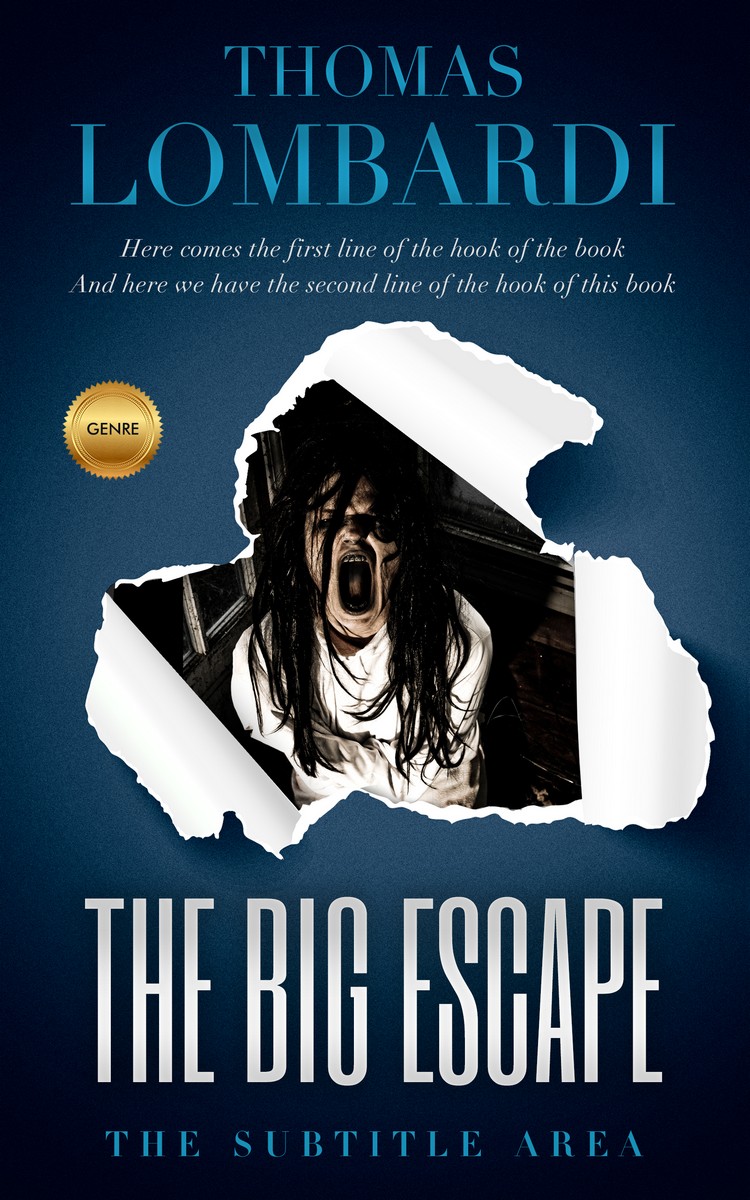 2D view of Premade Horror Book Cover - Blue Zodiac