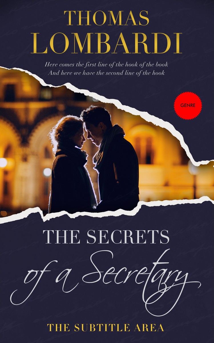 2D view of Premade Romance Book Cover - Steel Gray