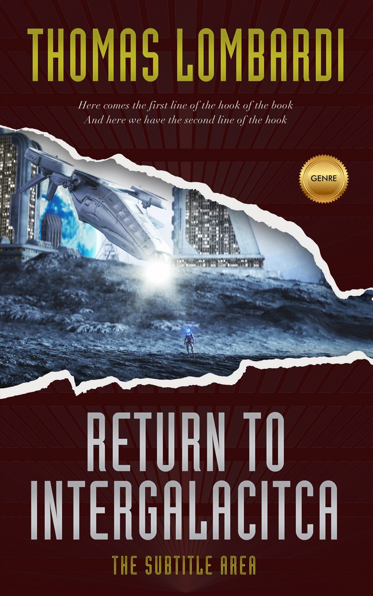 2D view of Premade Science Fiction Book Cover - Jon