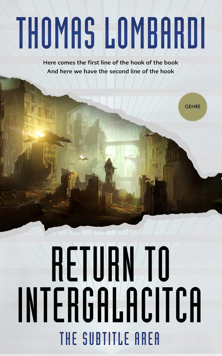 2D view of Premade Science Fiction Book Cover - Mine Shaft