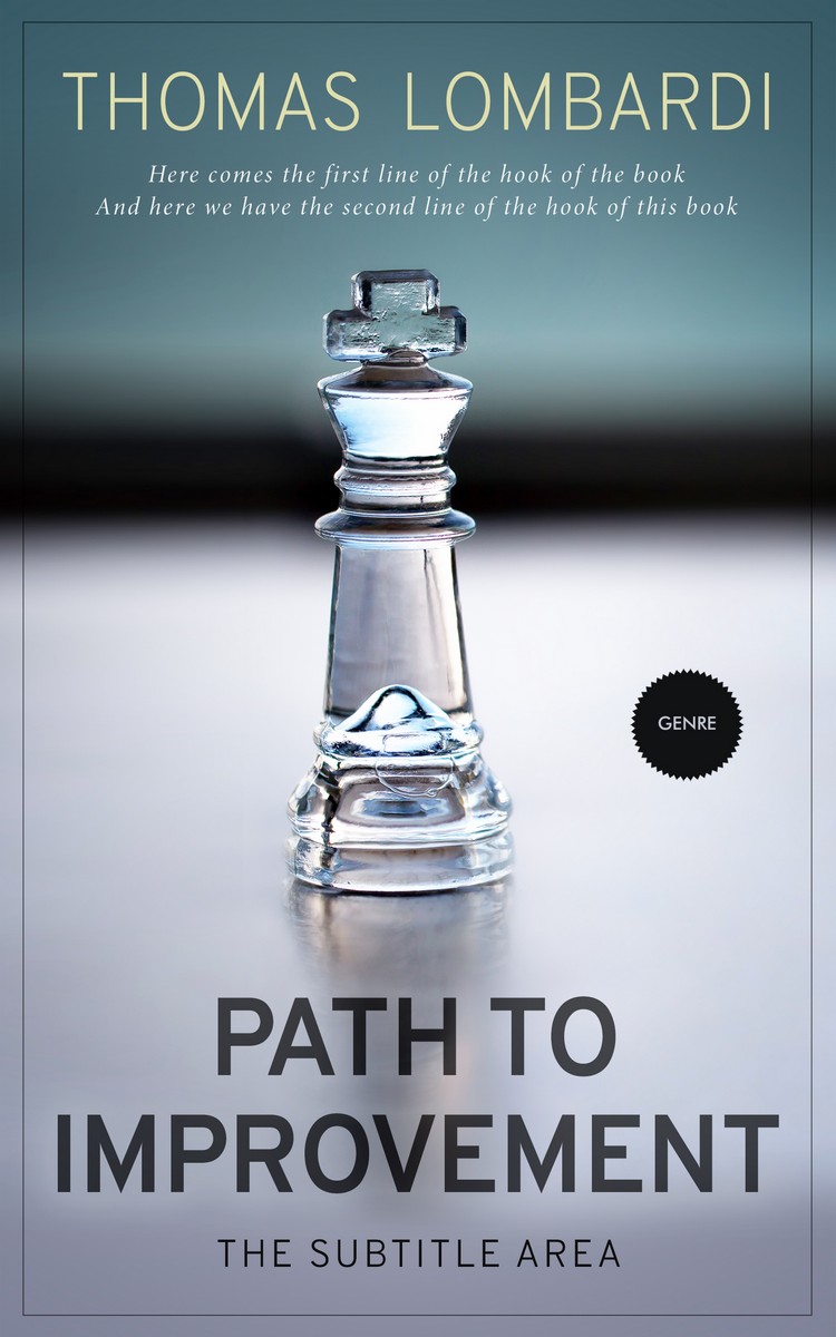 2D view of Premade Business Book Cover - Regent Gray