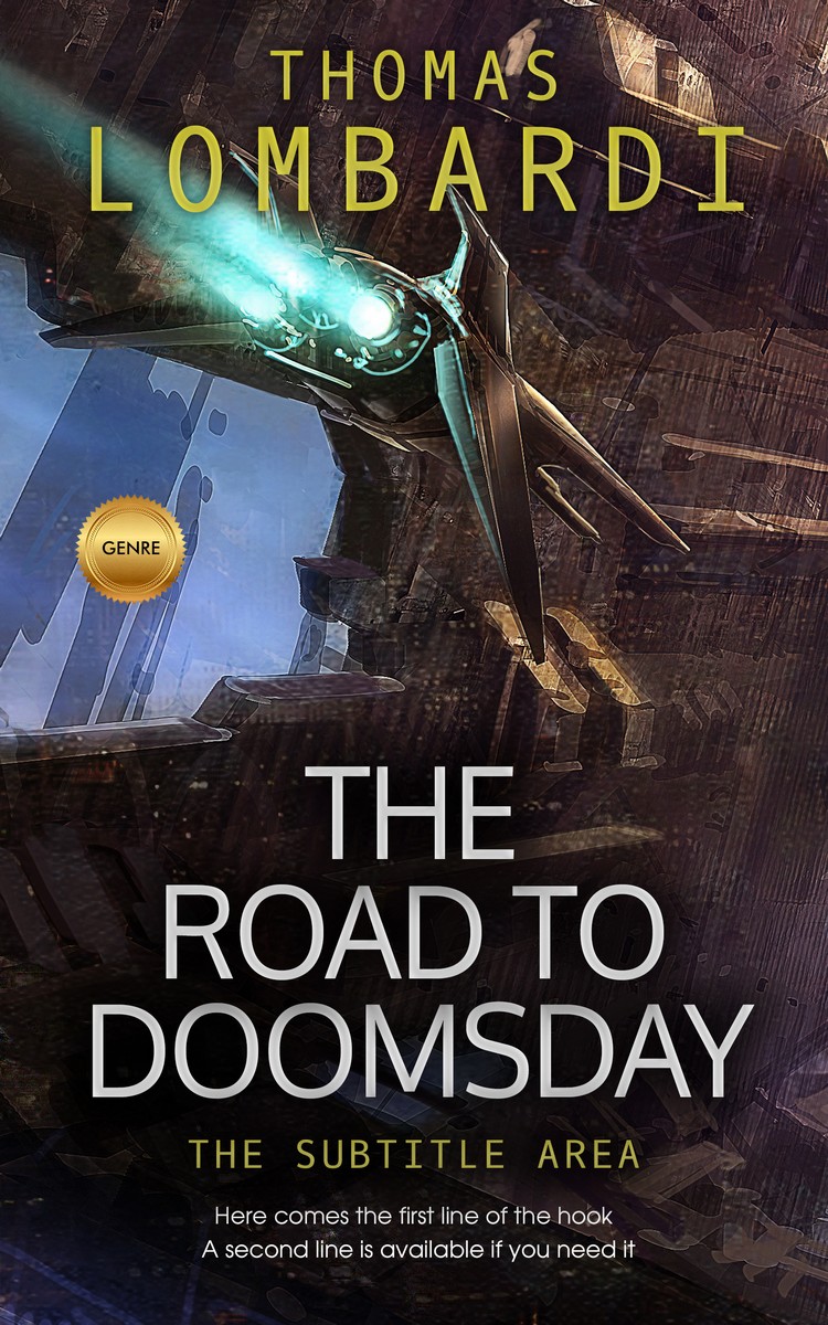 2D view of Premade Science Fiction Book Cover - Thunder