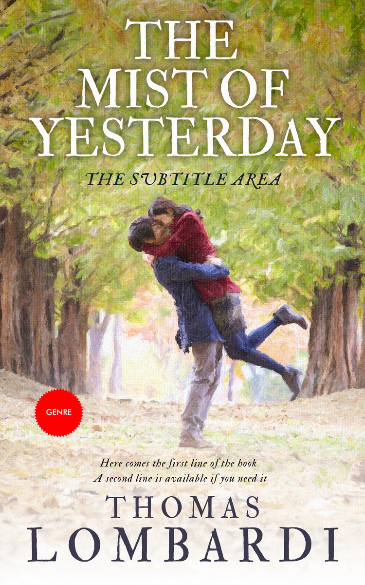 2D view of Premade Romance Book Cover - Barley Corn