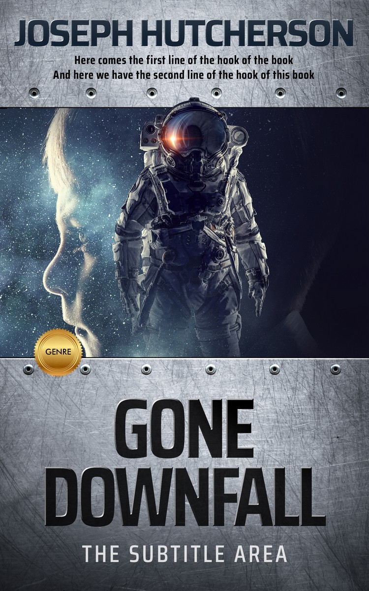 2D view of Premade Science Fiction Book Cover - Ebony Clay