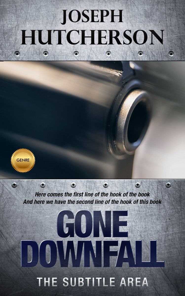 2D view of Premade Action & Adventure Book Cover - Outer Space