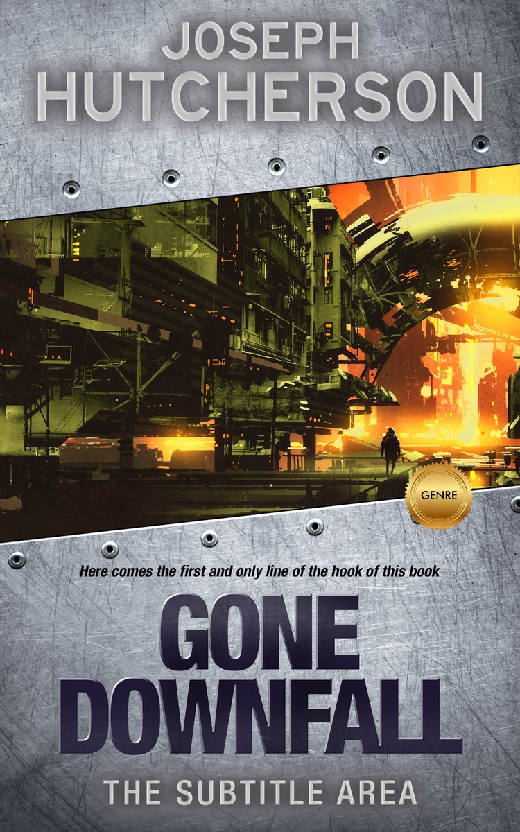 2D view of Premade Apocalyptica Book Cover - Merlin