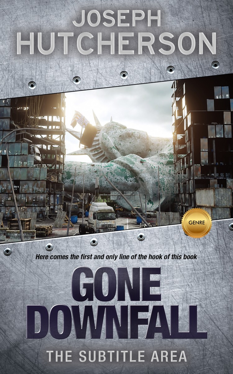 2D view of Premade Apocalyptica Book Cover - Rolling Stone