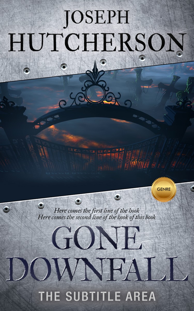 2D view of Premade Horror Book Cover - Ebony Clay