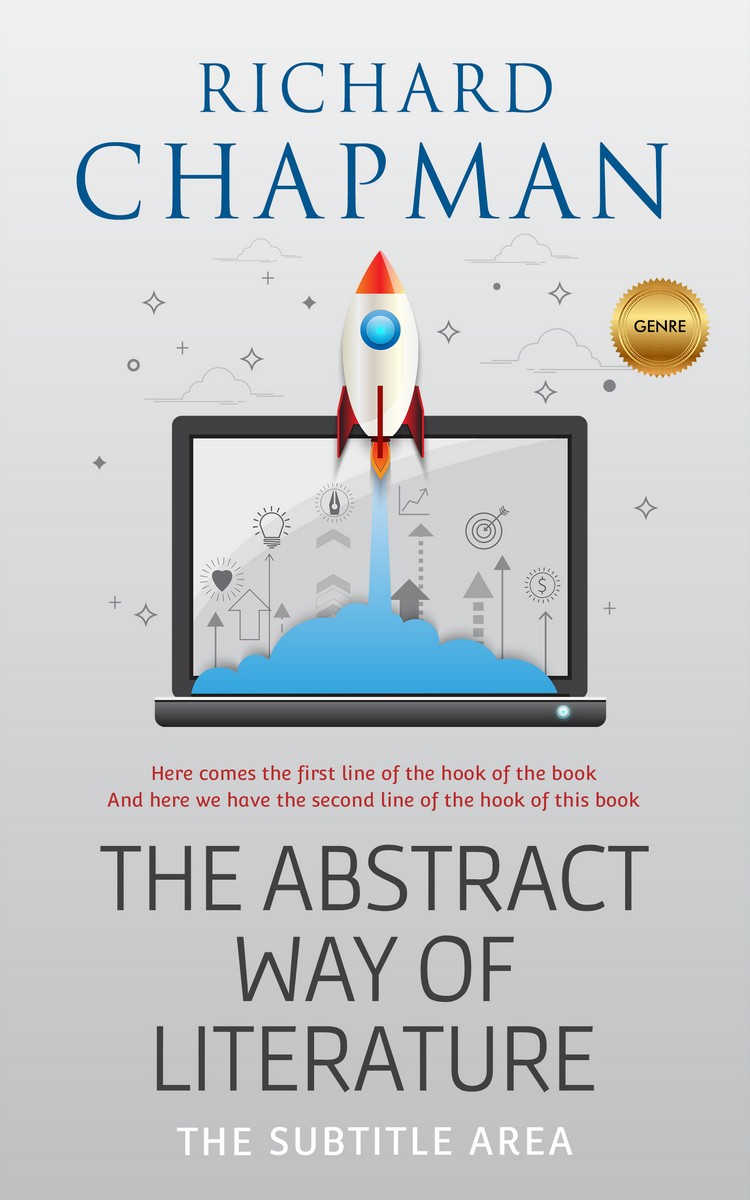 2D view of Premade Business Book Cover - Iron