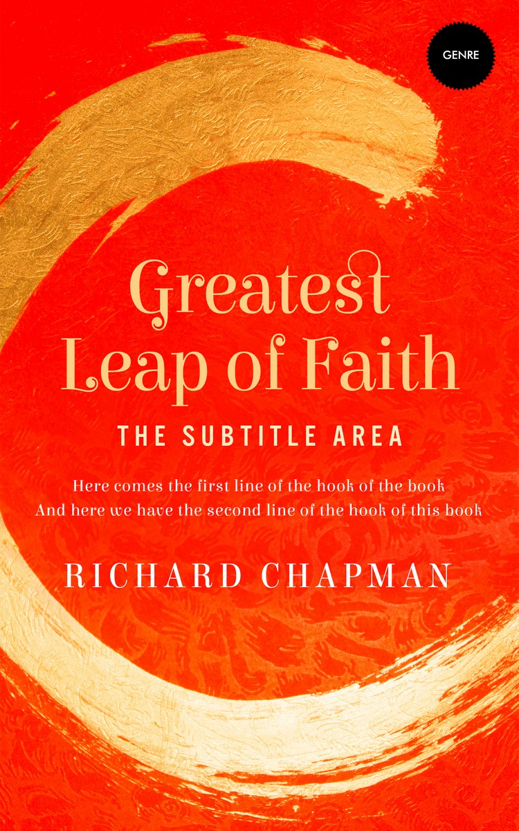 2D view of Premade Religion & Spirituality Book Cover - Scarlet