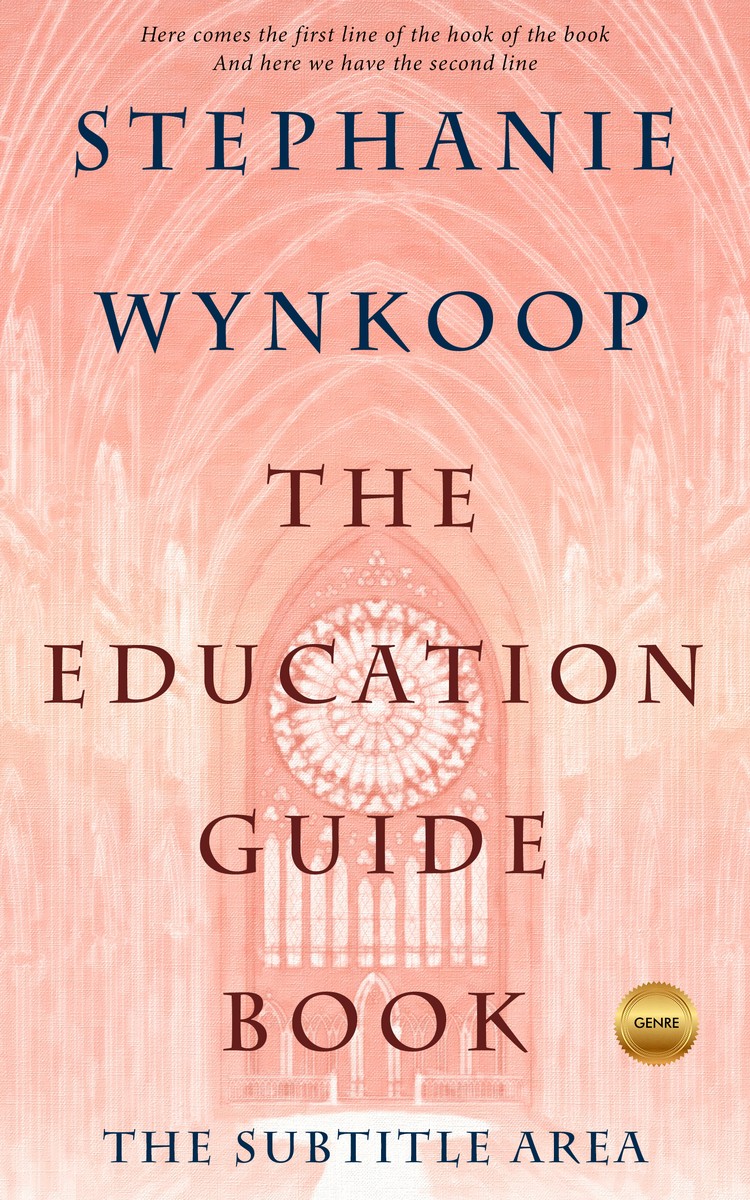 2D view of Premade Religion & Spirituality Book Cover - Apricot Peach