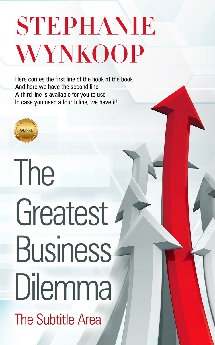 2D view of Premade Self-Improvement & Self-Help Book Cover - Porcelain