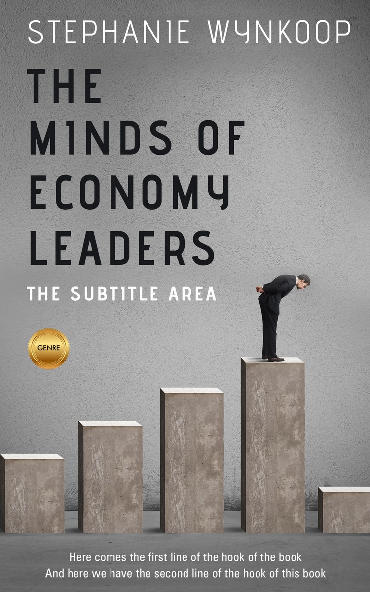 2D view of Premade Business Book Cover - Natural Gray