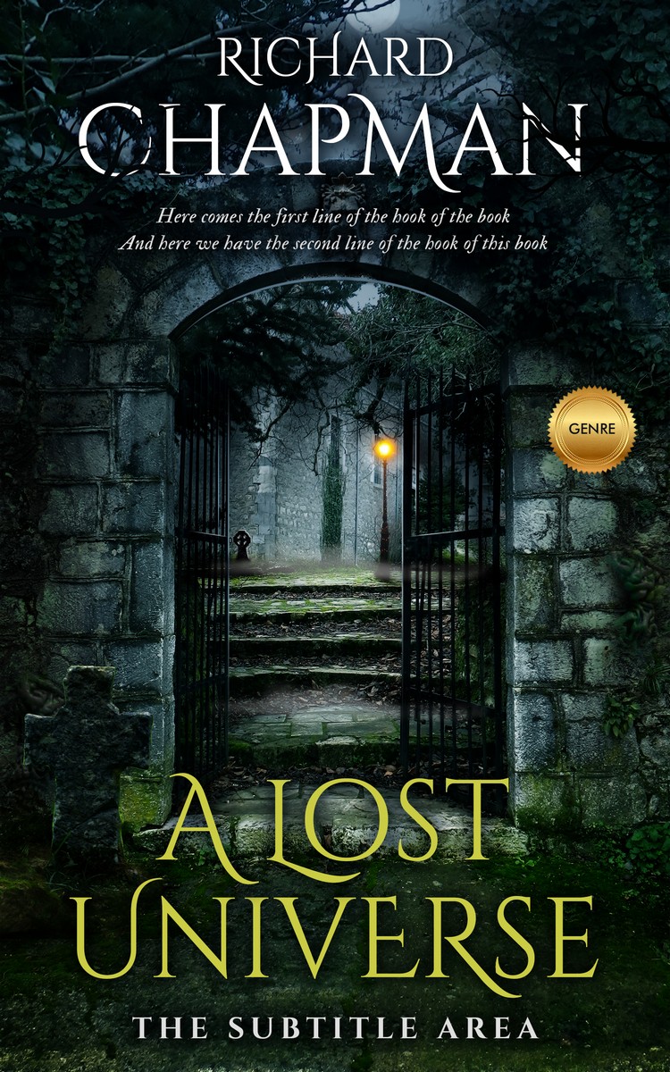 2D view of Premade Fantasy Book Cover - Racing Green