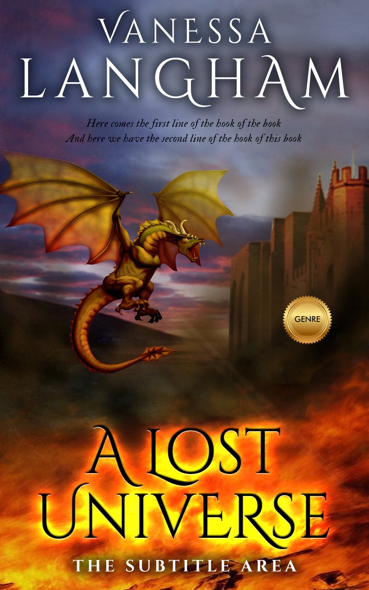 2D view of Premade Fantasy Book Cover - Woody Brown