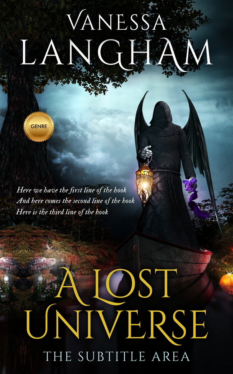 2D view of Premade Fantasy Book Cover - Rainee