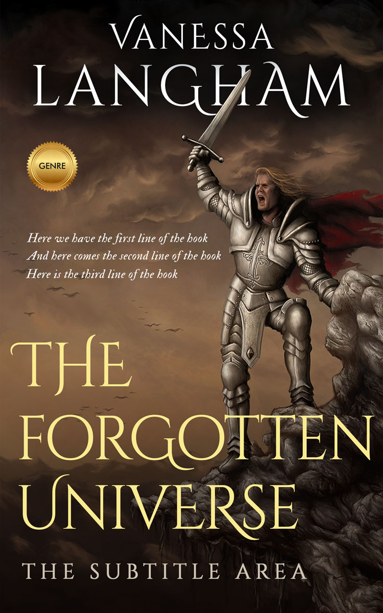 2D view of Premade Fantasy Book Cover - Zeus