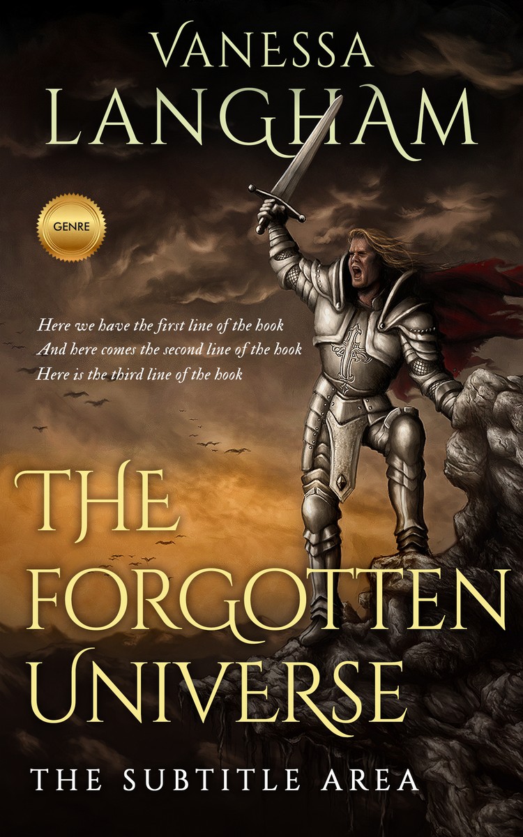 2D view of Premade Historical Book Cover - Oil