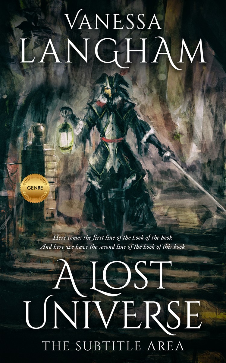 2D view of Premade Fantasy Book Cover - Aztec