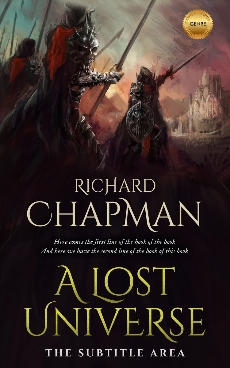 2D view of Premade Fantasy Book Cover - Sandal