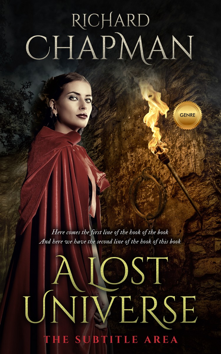 2D view of Premade Fantasy Book Cover - Night Rider