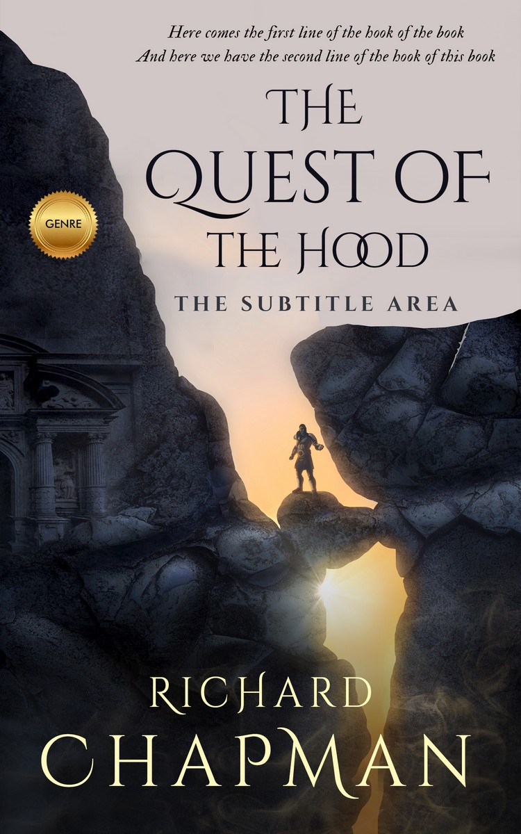 2D view of Premade Fantasy Book Cover - Shark