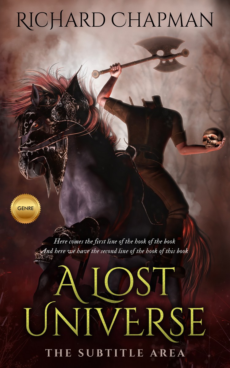 2D view of Premade Fantasy Book Cover - Gondola