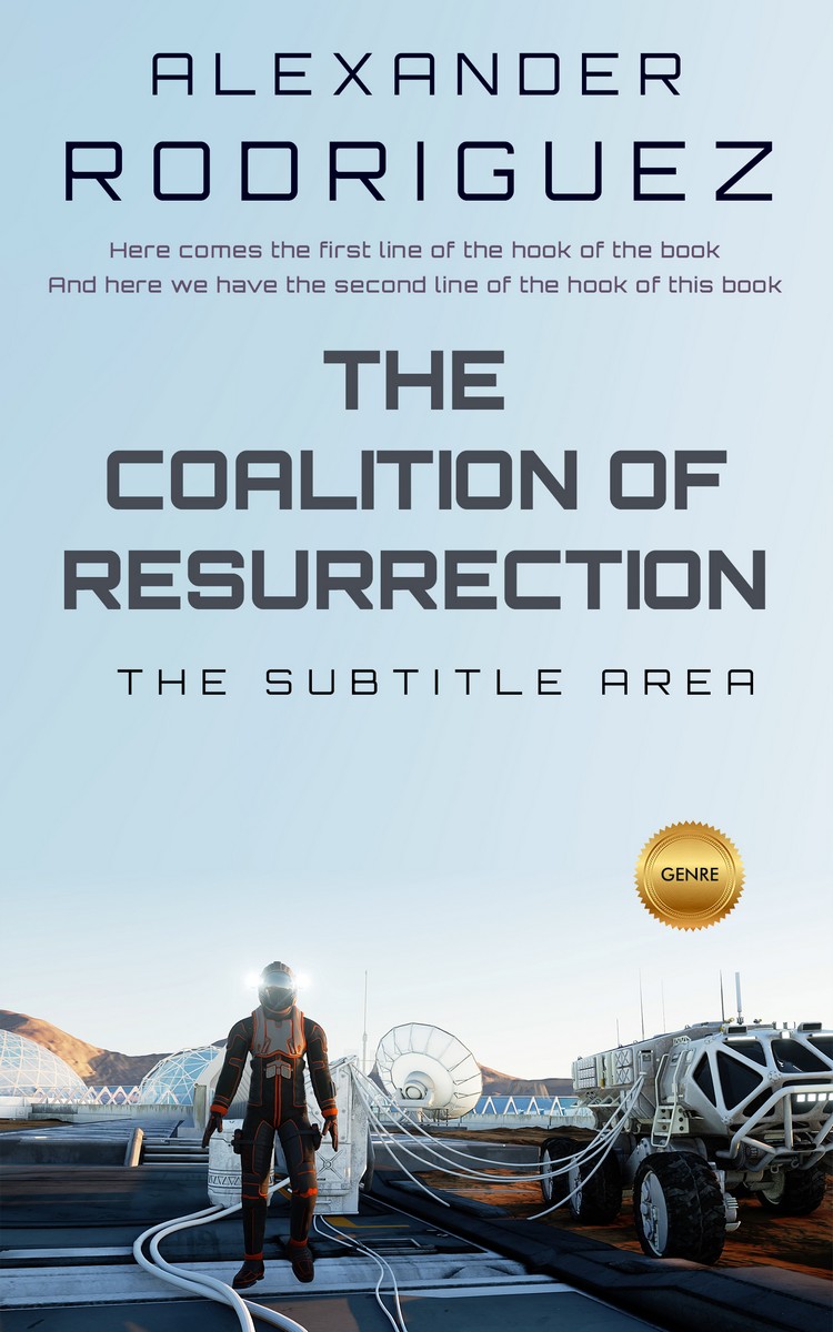 2D view of Premade Science Fiction Book Cover - Botticelli