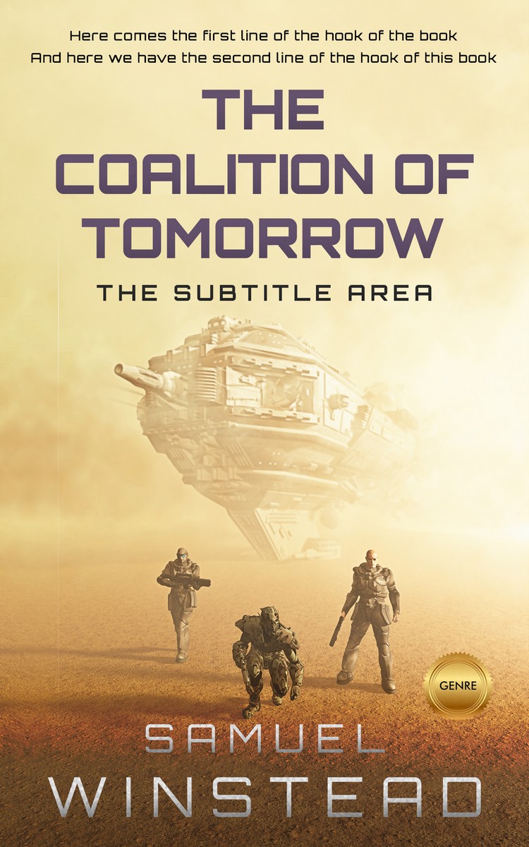 2D view of Premade Science Fiction Book Cover - Sidecar