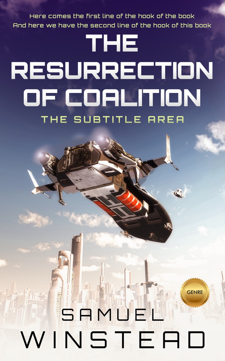 2D view of Premade Science Fiction Book Cover - Port Gore