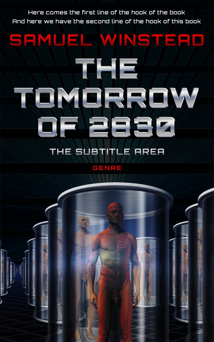 2D view of Premade Science Fiction Book Cover - Del Rio