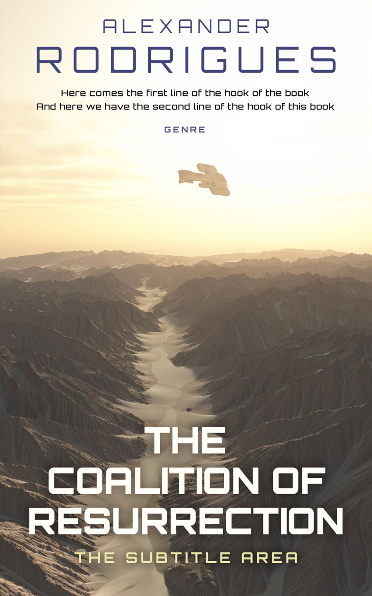 2D view of Premade Science Fiction Book Cover - Pine Cone