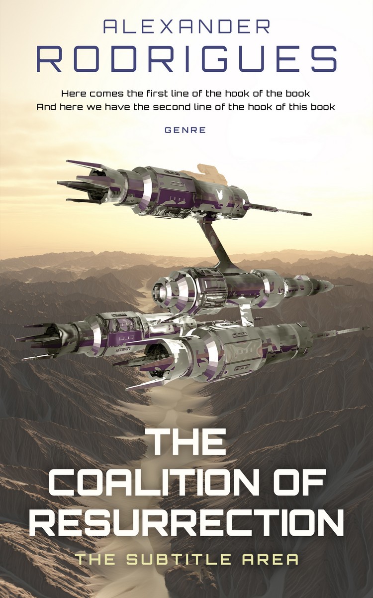 2D view of Premade Science Fiction Book Cover - Armadillo