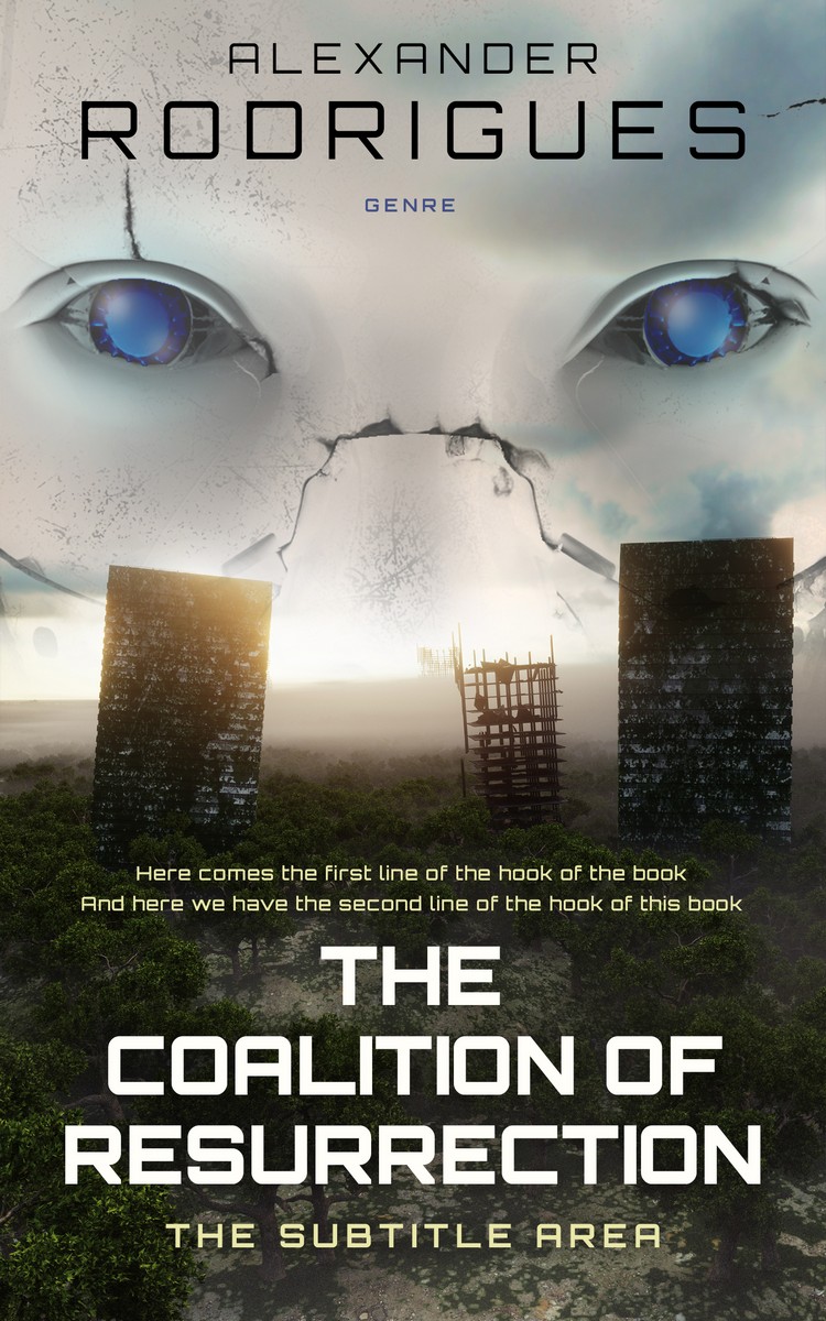 2D view of Premade Apocalyptica Book Cover - Rangitoto