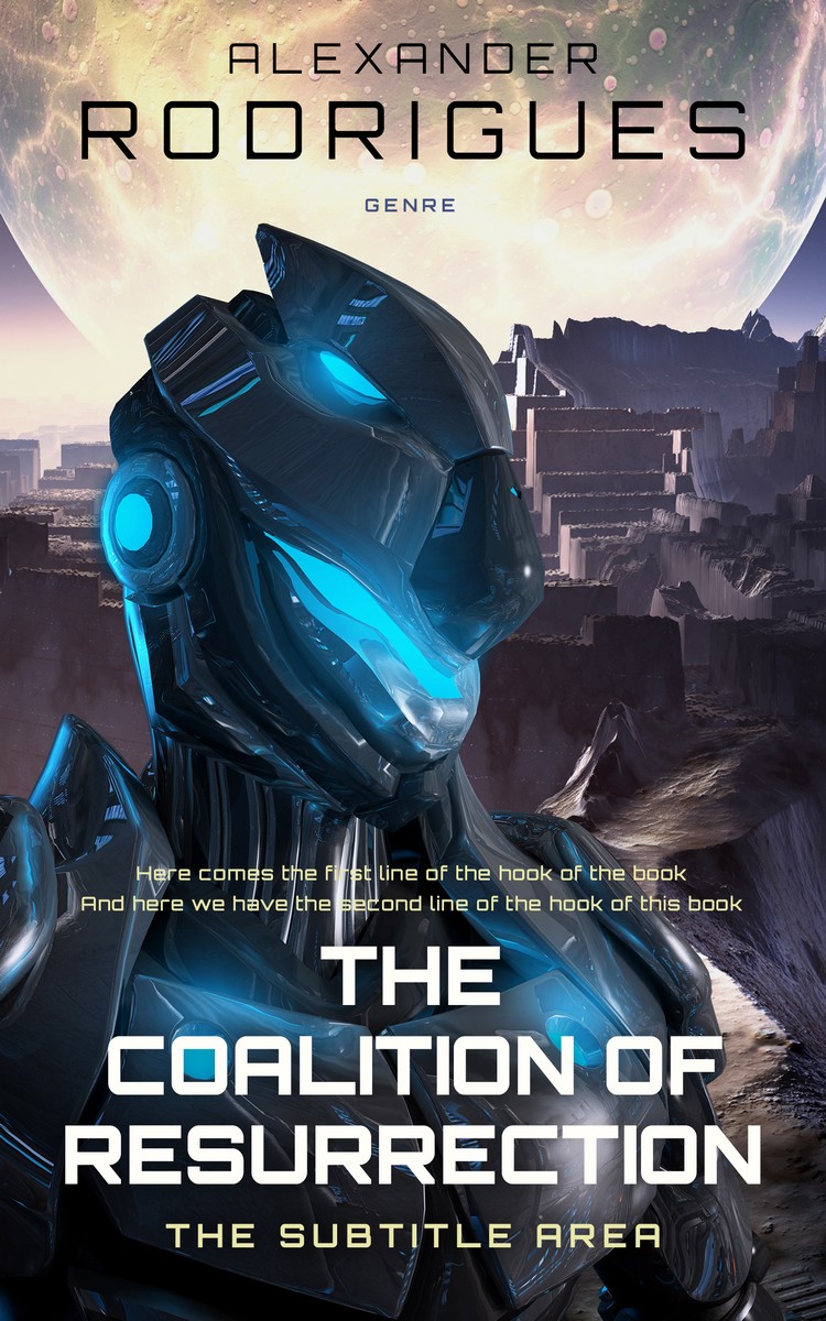 2D view of Premade Science Fiction Book Cover - Pearl Bush