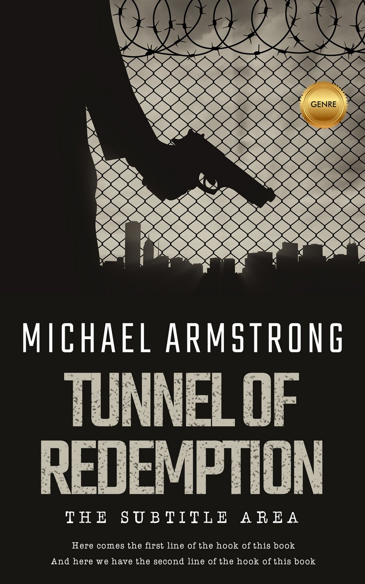 2D view of Premade Action & Adventure Book Cover - Nomad