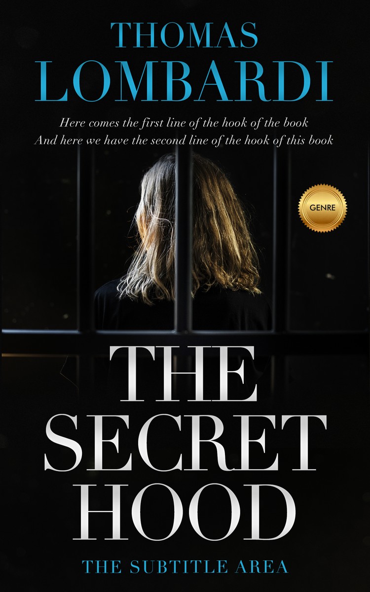 2D view of Premade Mystery & Thriller & Suspense Book Cover - Cod Gray