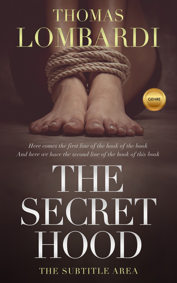 2D view of Premade Mystery & Thriller & Suspense Book Cover - Woody Brown