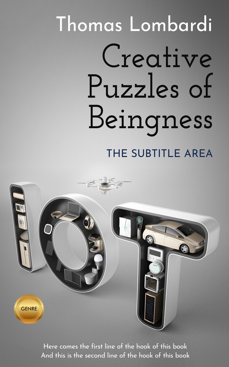 2D view of Premade Business Book Cover - Dusty Gray