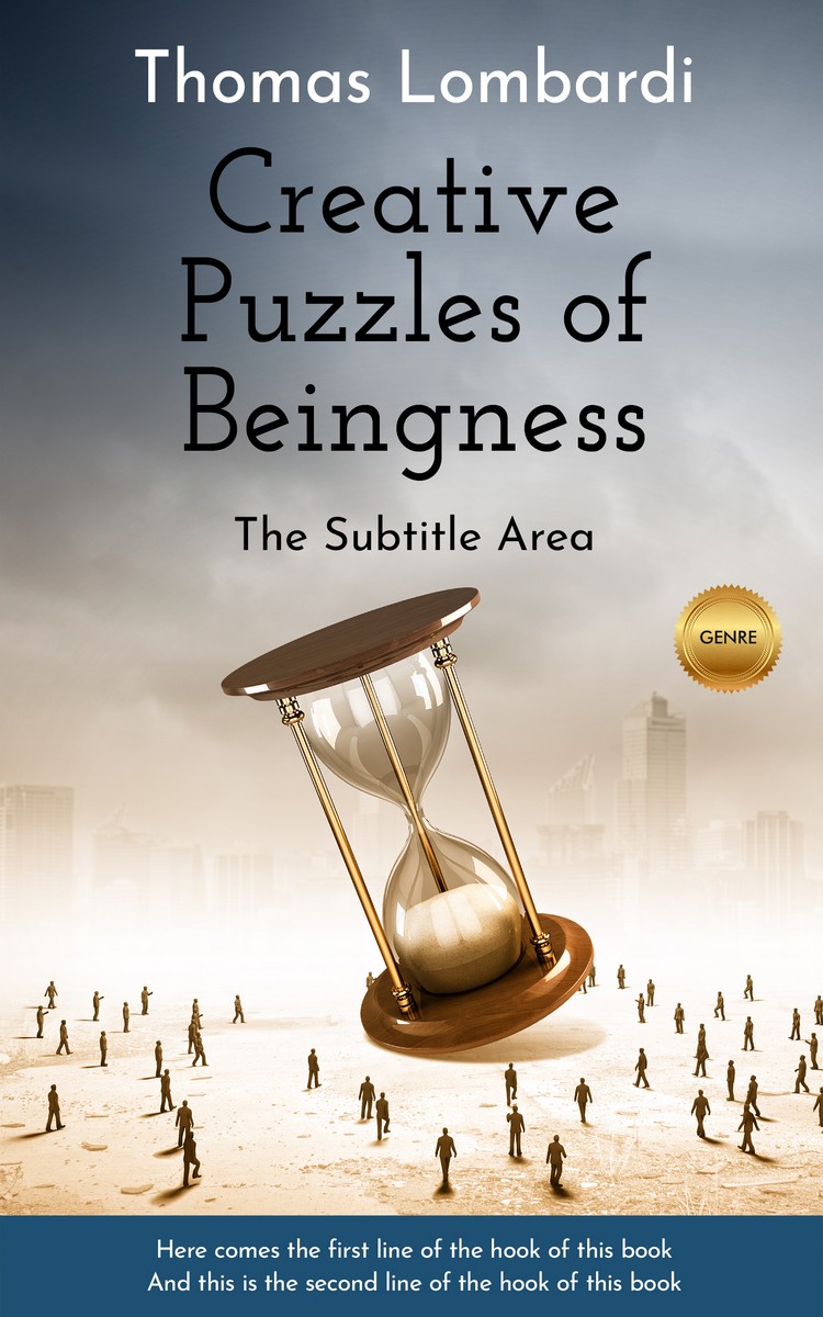 2D view of Premade Business Book Cover - Swirl