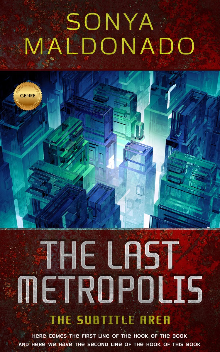 2D view of Premade Science Fiction Book Cover - Bastille