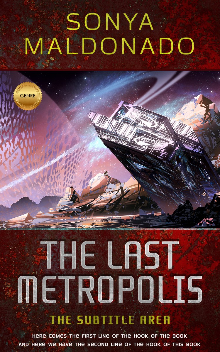 2D view of Premade Science Fiction Book Cover - Tamarind